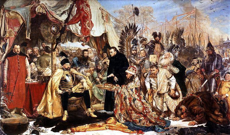 Stephen Bathory at Pskov ., Jan Matejko